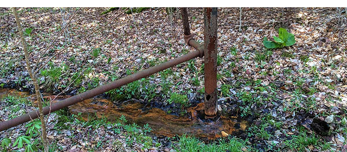 Pictured is a natural gas well in Pennsylvania. When wells become damaged or degraded, methane can potentially escape.