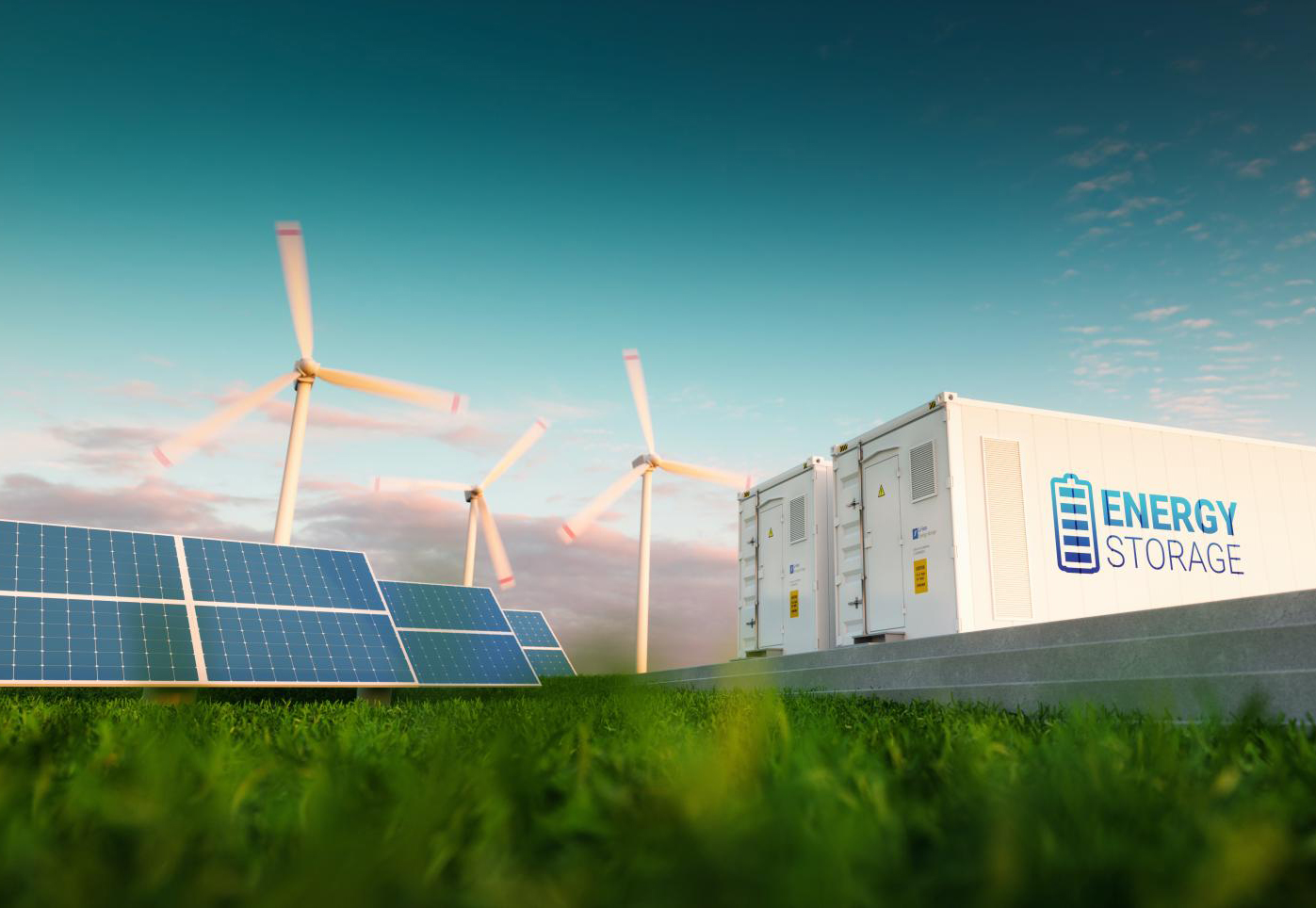 Wind turbines and battery storage