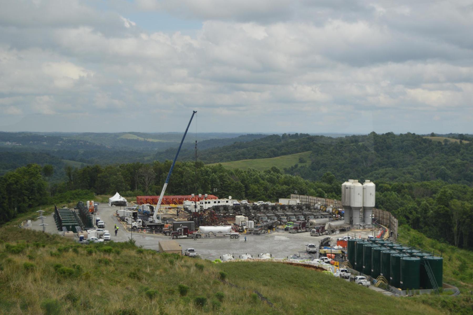 A Marcellus Shale well site in Pennsylvania. Credit: Penn State